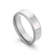 Picture of Simple Stainless Steel Double-Beveled Glossy Mirror Couple Ring
